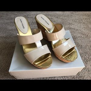 Marc Fisher cork wedges